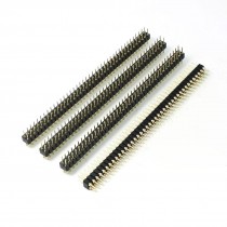 Male to Male 2.54mm Pitch Distance 2x40P Position IC Socket Connector 4 Pcs