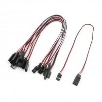 11.8" Long Female to Male 3P RC Servo Airplane Model Extension Wire 10 PCS