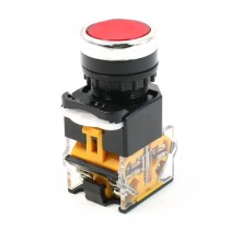 10A Ith 380V Ui Latching 1NO 1NC DPST Red Pilot Lamp Emergency Stop Switch