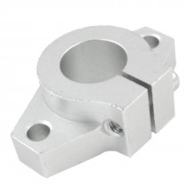 Pillow Shape 16mm Inner Diameter Shaft Support Aluminum Silver Tone