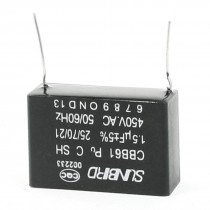 Air Conditioner Motor Run Capacitor 1.5uF 5% AC 450V 50/60 Hz