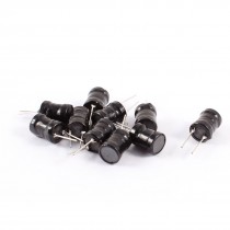 330UH 9mm x 12mm UL-polyolefin Metal Electronic Circuit Inductors 10 Pcs