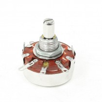 100K ohm 2W Watt 6mm Round Shaft Rotary Taper Carbon Potentiometer WTH118