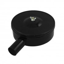 Black Metal 1.25" 31.7mm Male Thread Air Compressor Filter Silencer