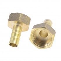 2 Pcs 20mm Female Thread 10mm Mouth Diameter Hose Joiner