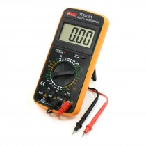 Resistance Temperature Measurement LCD Digital Multitester DT9025A w Leads