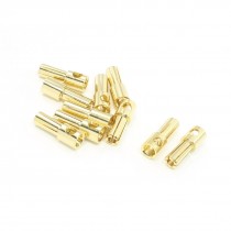 10pcs RC Model Li-Po Battery Male Banana Bullet Connector Plug 5mm