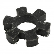 Black 6 Petal Rubber Fabric Elastic Damper Coupling Insert Spider 3 1/4"