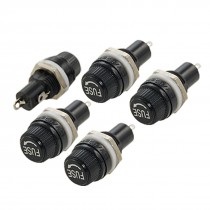 New FH043 AC 250V 10A 5 x 20mm AGU Fuse Holder 5 Pcs