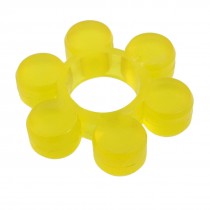 40mm Bore Diameter 6 Cylinder Petal Yellow PU Coupler Damper