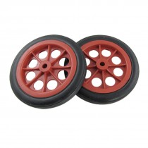 2 Pcs Shopping Basket Cart 4.4" Wheels Red Black New