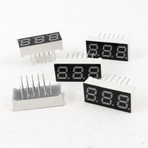 5 Pcs Common Anode 12 Pin 3 Bit 7 Segment 0.28" Red LED Display Digital Tube
