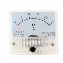 Plastic Shell Analog AC 0-250V Scale Range Voltage Meter Panel