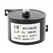 CBB16 DC 1800V 5uF 5% Machine Plastic Housing Motor Capacitor