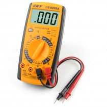 2mA-20A DC Current Voltmeter Ammeter Ohmmeter Digital Multimeter Yellow Black