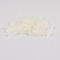 White Cylinder Nylon LED Spacer Support 2.7mm x 4mm x 8mm 100 Pcs