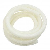 3.8 Meters 20mm Dia White Plastic Flame Retardant Corrugated Hose