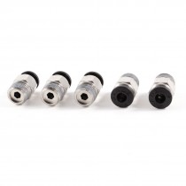 5 Pcs 1 8" PT Male Thread 4mm Push in Joint Pneumatic Connector Quick Fitting