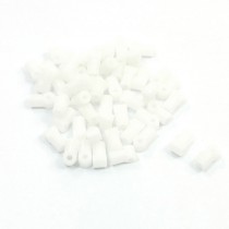 Three Way 5mm x 2mm x 9.5mm White Plastic Spacer Sleeve 50 Pcs