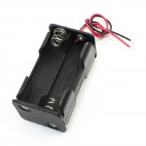 Dual Wire Double Side Spring Loaded 4 x 1.5V AA Batteries Case