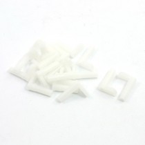 20 Pcs L Shape White Plastic Spacer Sleeve for RC Car Toy