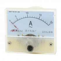 Plastic Shell AC 0-20A Square Shape Analogue Ampere Panel Meter 85L1
