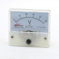 DC 0-50V Square Analog Voltmeter Panel Meter Gauge 85C1