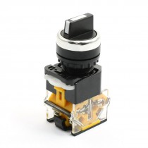 380V 10A DPST 3 Position Rotary Selector Latching Push Button Switch