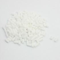 200 Pcs White Nylon 6mm Outer Dia Extruded Hollow Bar 12mm Long