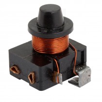 1/8 HP Refrigerator Electromagnetic Starter Compressor PTC Relay Black