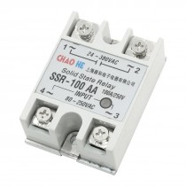 80-250V to AC 24-380V Single Phase Solid State Relay SSR-100 AA
