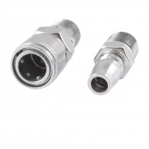 Straight 3 8" PT Male Thread Air Quick Coupler Adapter Connector Fitting