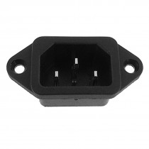 10A 250V 3 Pins Receptacle IEC 320 C14 AC Power PCB Panel Socket Connector