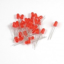 30 Pieces 5mm 2 Pin Round Head Superbright Red LED Light Diodes