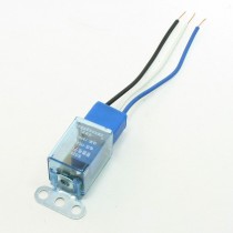 2 Pcs Wired Blue Female Ceramic Socket LED Indicator Car Flasher Relay 24VDC
