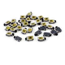 30 Pcs 6x4x2mm 4-Pin SPST Momentary Push Button Mini SMD SMT Tactile Tact Switch