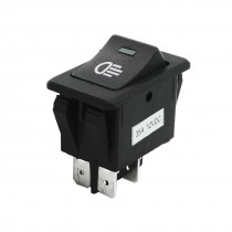 Vehicle Car ON/OFF 4 Pins Green Indicator Fog Light Switches DC 12V 35A