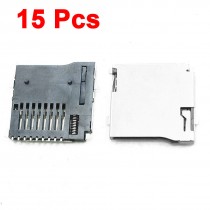 15 Pcs Automatic Push/Push Type TF Micro SD Card Sockets Slots