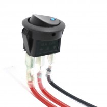 DC 12V 16A Blue Indicator Lamp ON/OFF SPST Auto Vehicle Car Rocker Switch