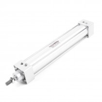 Single Screwed Piston Rod 32 x 200 Dual Action Pneumatic Cylinder