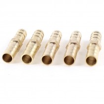5 Pcs Pneumatic Air Hose Fitting 8mm Brass Straight Barb Adapter Coupler