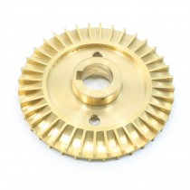 Water Pump Parts Double Side 60mm Diameter Gold Tone Brass Impeller