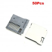 50 Pieces Micro SD TF Memory Card Sockets Female Connectors Repairing Parts
