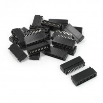 20 Pcs 2.54mm Pitch 2x12 Dual Row 4mm Length IDC Pin Headers 24 Pins