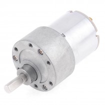 12V 500RPM Output Speed Cylinder Shape DC Gearbox Geared Motor