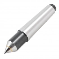 Silver Tone Black Alloy Morse Taper Tailstock Dead Center 0.6" Dia