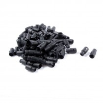 100 Pcs Black Flexible PVC Insulated Dustproof Alligator Clip Covers