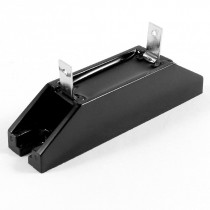 Silver Tone 2 Pin Terminals Black 750mA 12KV High Voltage Rectifier Diode