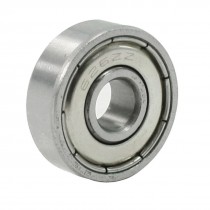 Metal Sealed Single Row Deep Groove Ball Bearing 19mm Outer Dia