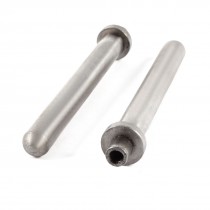 80mm x 8mm Gray Metal Guide Pillar for Mold Involution 2 Pcs